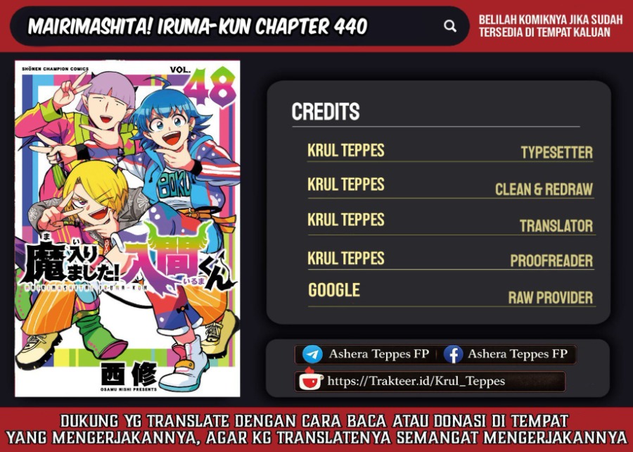 Baca Mairimashita! Iruma-kun - Chapter 440 halaman 1