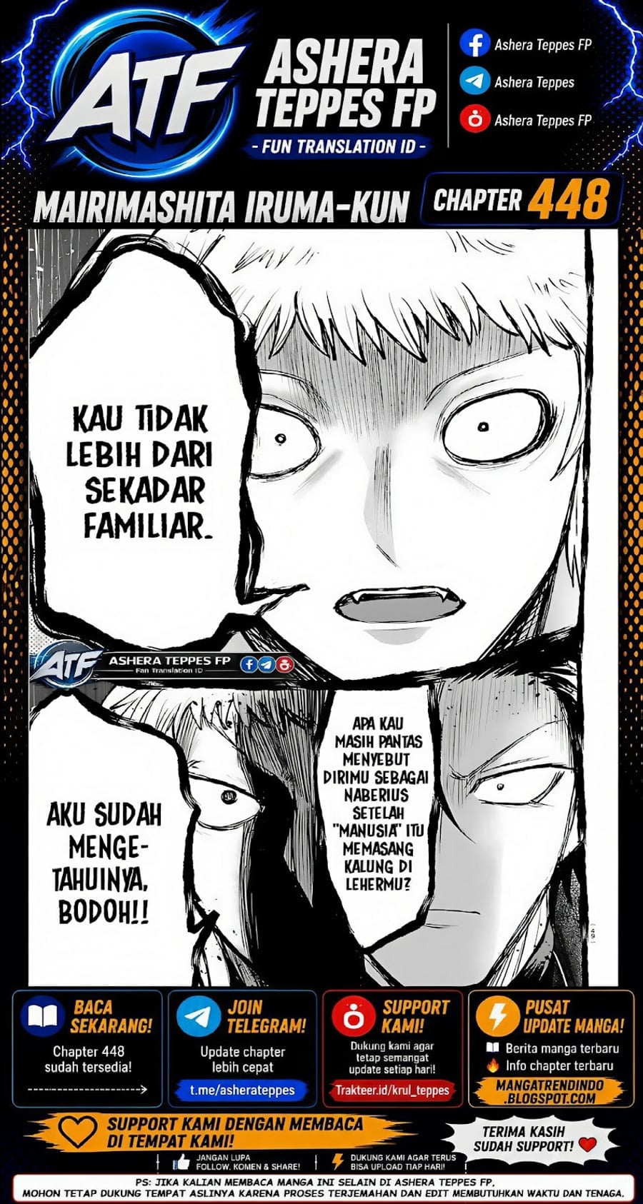 Baca Mairimashita! Iruma-kun - Chapter 448 halaman 1