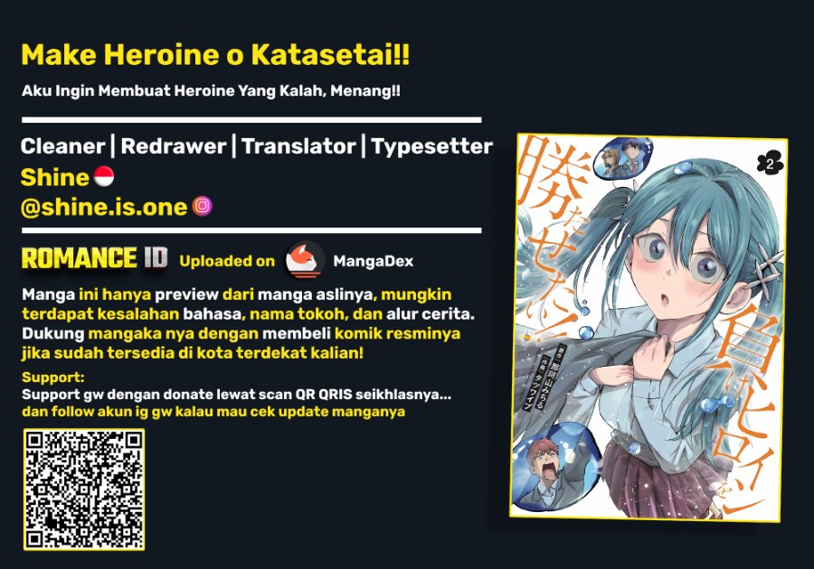 Baca Make Heroine o Katasetai!! - Chapter 19 halaman 1