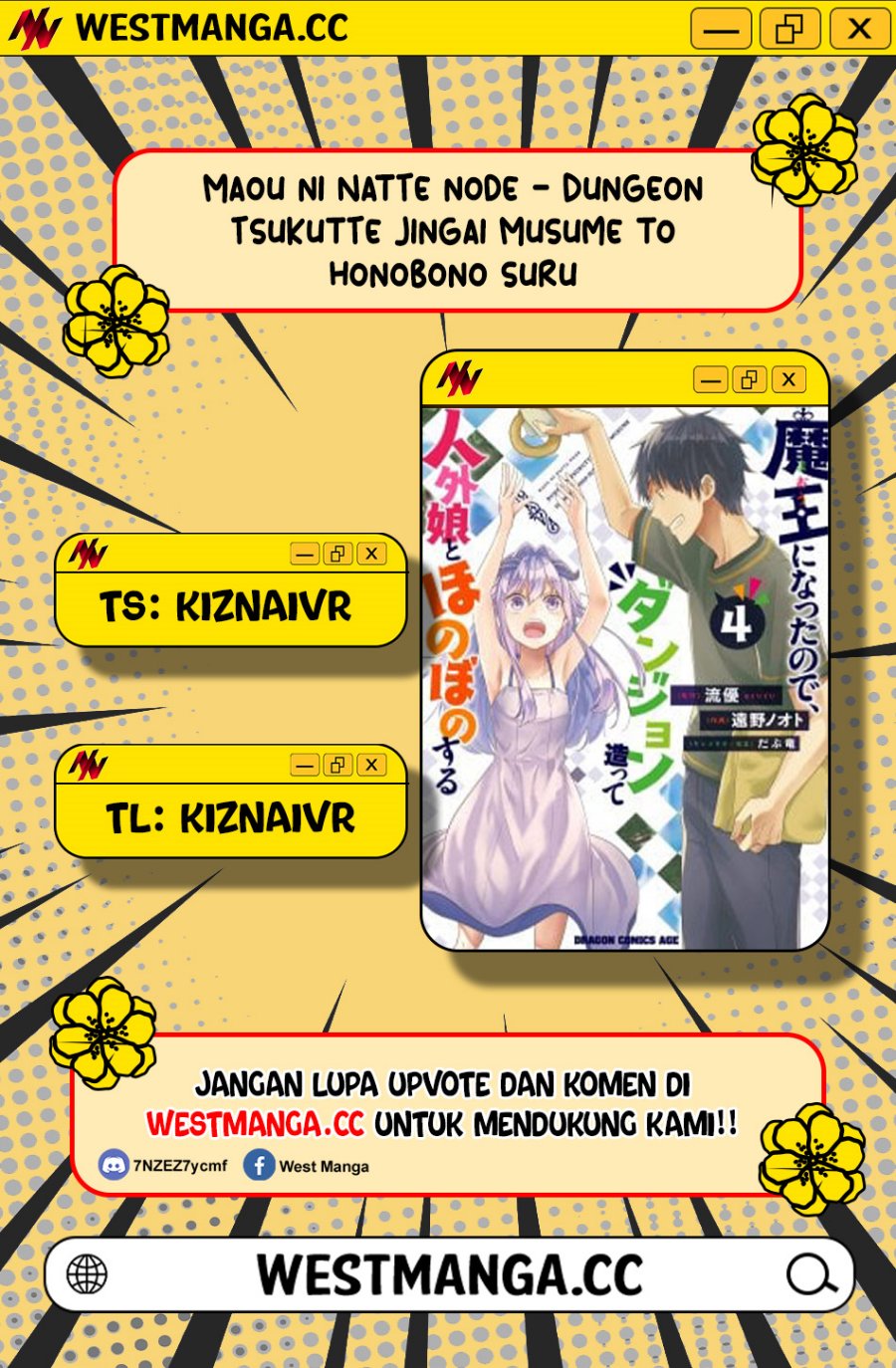 Baca Maou ni Natta node, Dungeon Tsukutte Jingai Musume to Honobono suru - Chapter 91.1 halaman 1