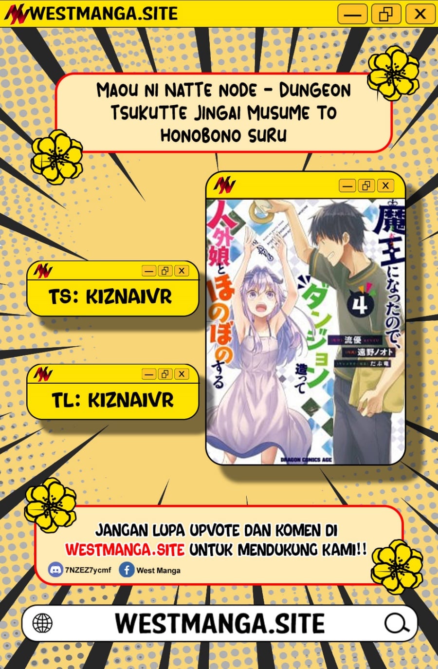 Baca Maou ni Natta node, Dungeon Tsukutte Jingai Musume to Honobono suru - Chapter 91.2 halaman 1