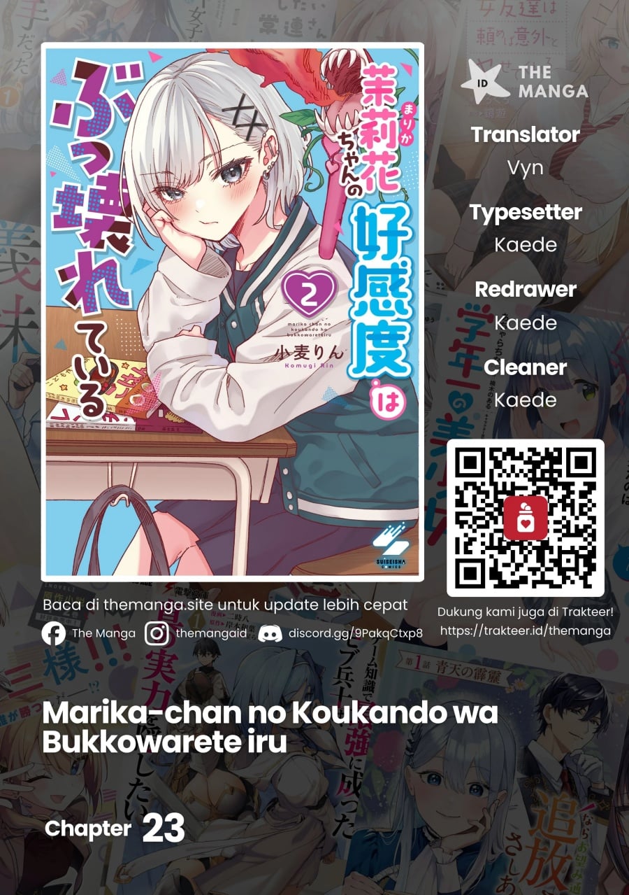 Baca Marika-chan no Koukando wa Bukkowarete iru - Chapter 23 halaman 1