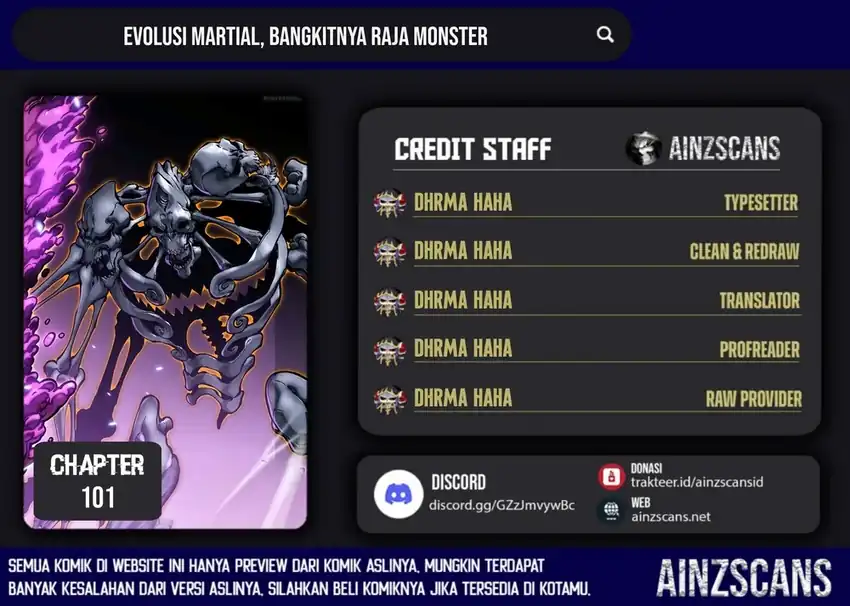Baca Ultimate Martial Evolution: Begin by Awakening the King of Monsters - Chapter 101 halaman 1