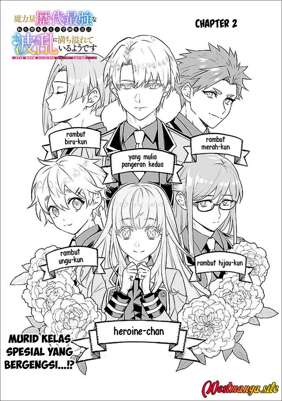 Maryokuryou Rekidai Saikyou na Tensei Seijo-sama no Gakuen Seikatsu wa Haran ni Michiafureteiru you desu Chapter 2 - Page 5
