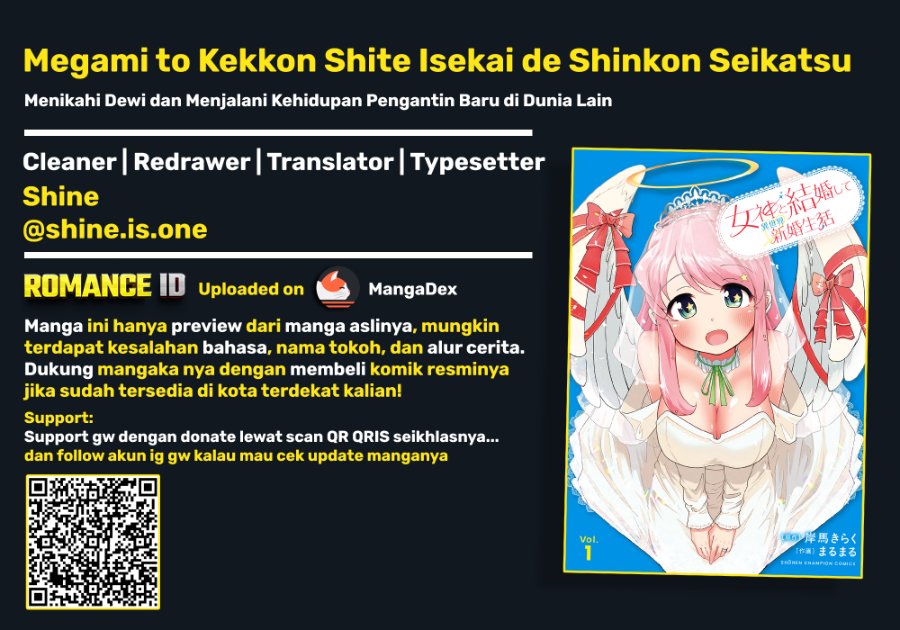 Megami to Kekkon Shite Isekai de Shinkon Seikatsu Chapter 13 - Page 1
