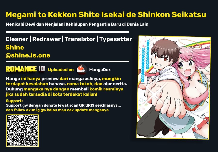 Megami to Kekkon Shite Isekai de Shinkon Seikatsu Chapter 9 - Page 1