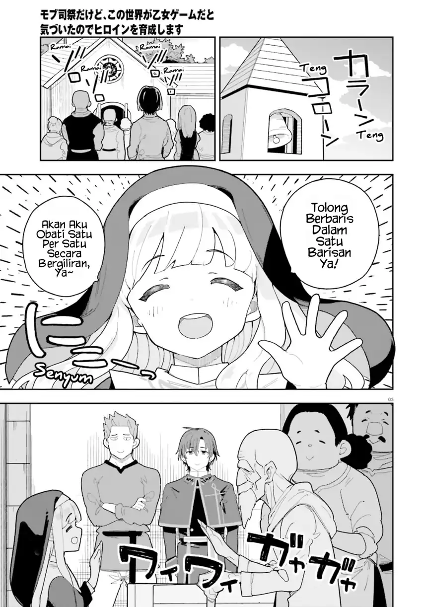 Baca Mob Shisai dakedo, Kono Sekai ga Otome Game dato Kizuita node Heroine o Ikusei Shimasu - Chapter 9 halaman 4