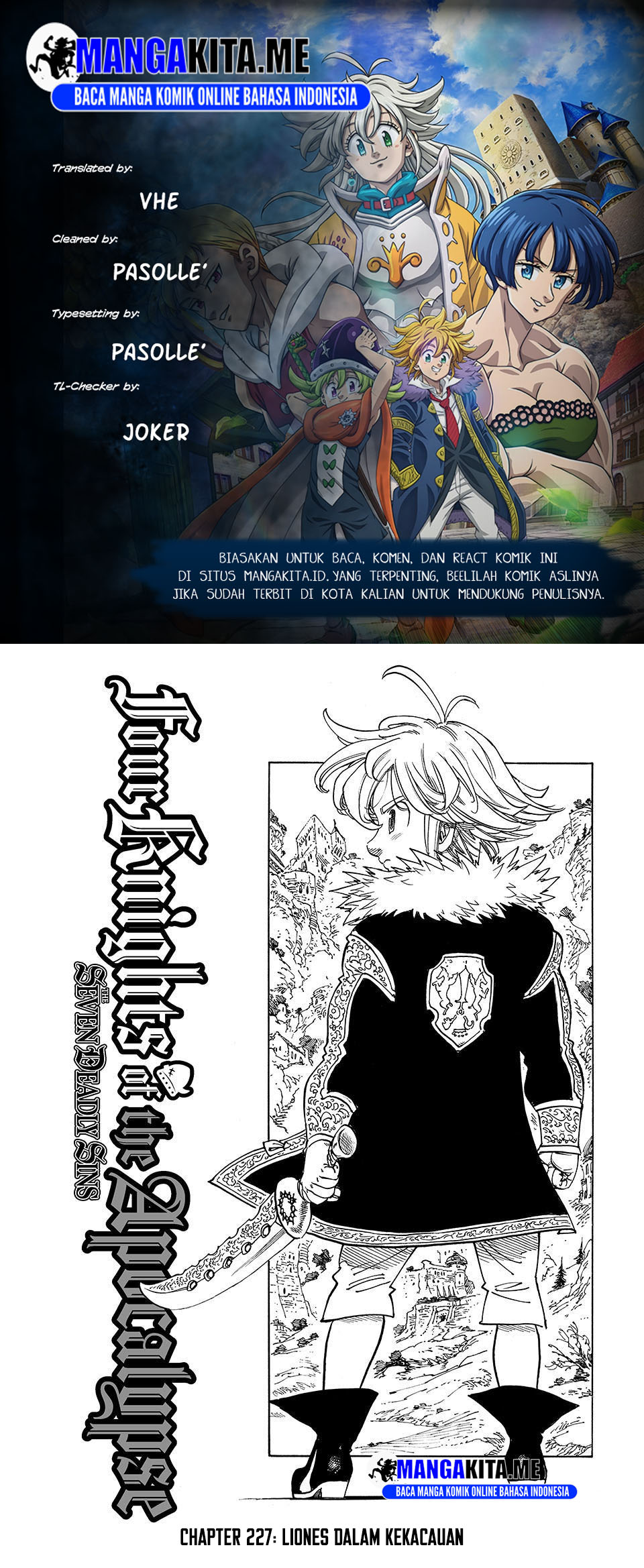 Baca Mokushiroku no Yonkishi - Chapter 227 halaman 1