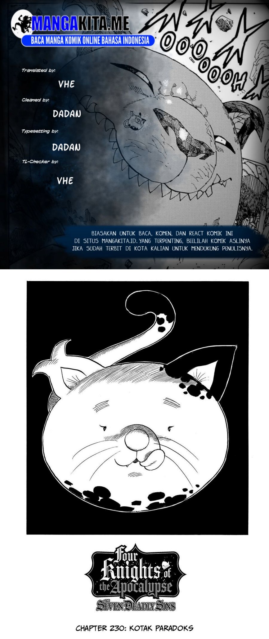 Baca Mokushiroku no Yonkishi - Chapter 230 halaman 1