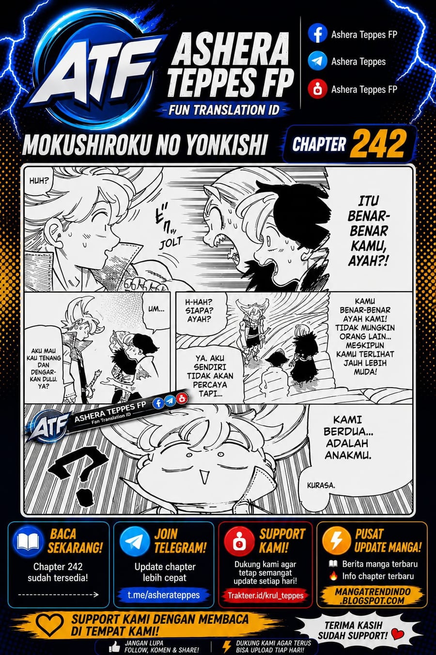 Baca Mokushiroku no Yonkishi - Chapter 242 halaman 1