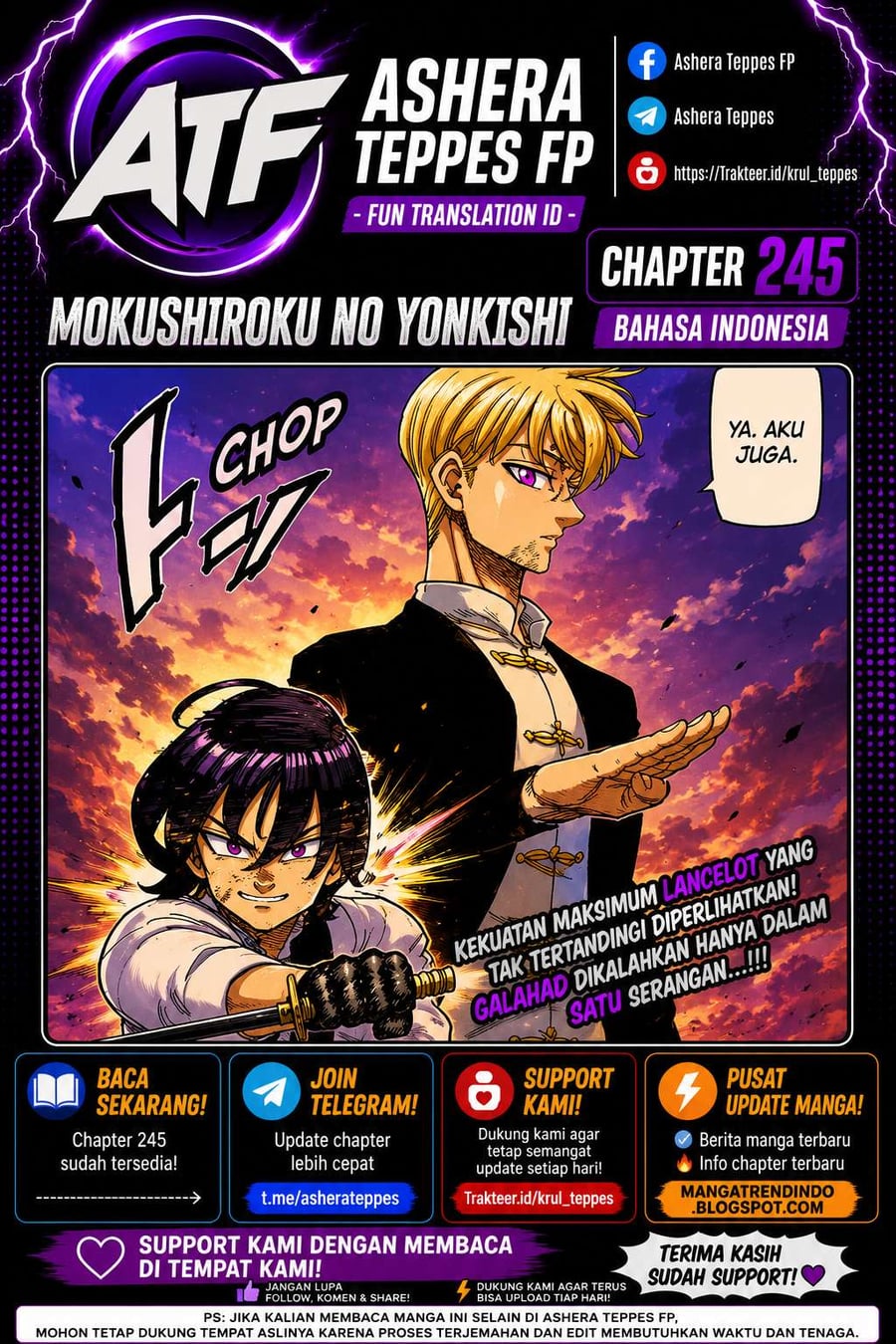 Baca Mokushiroku no Yonkishi - Chapter 245 halaman 1