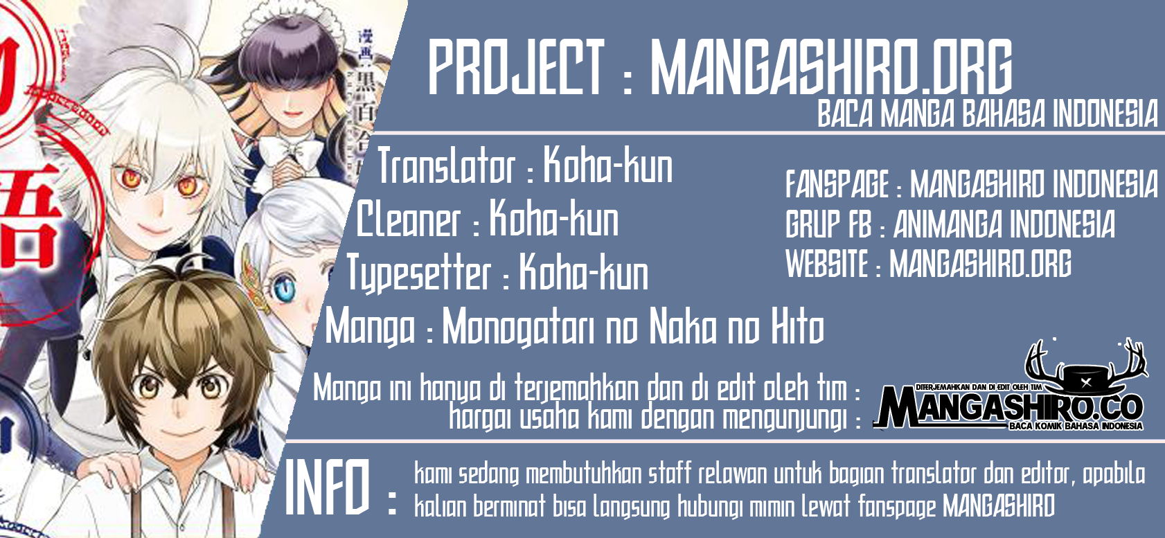 Baca Monogatari no Naka no Hito - Chapter 15.5 halaman 1