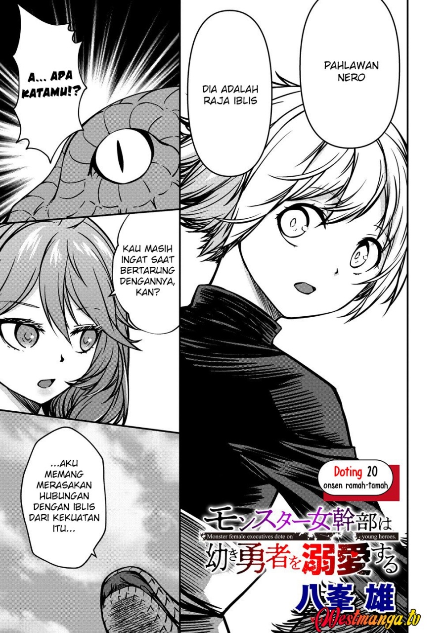 Baca Monster Onna Kanbu wa Osanaki Yuusha wo Dekiaisuru - Chapter 20 halaman 3