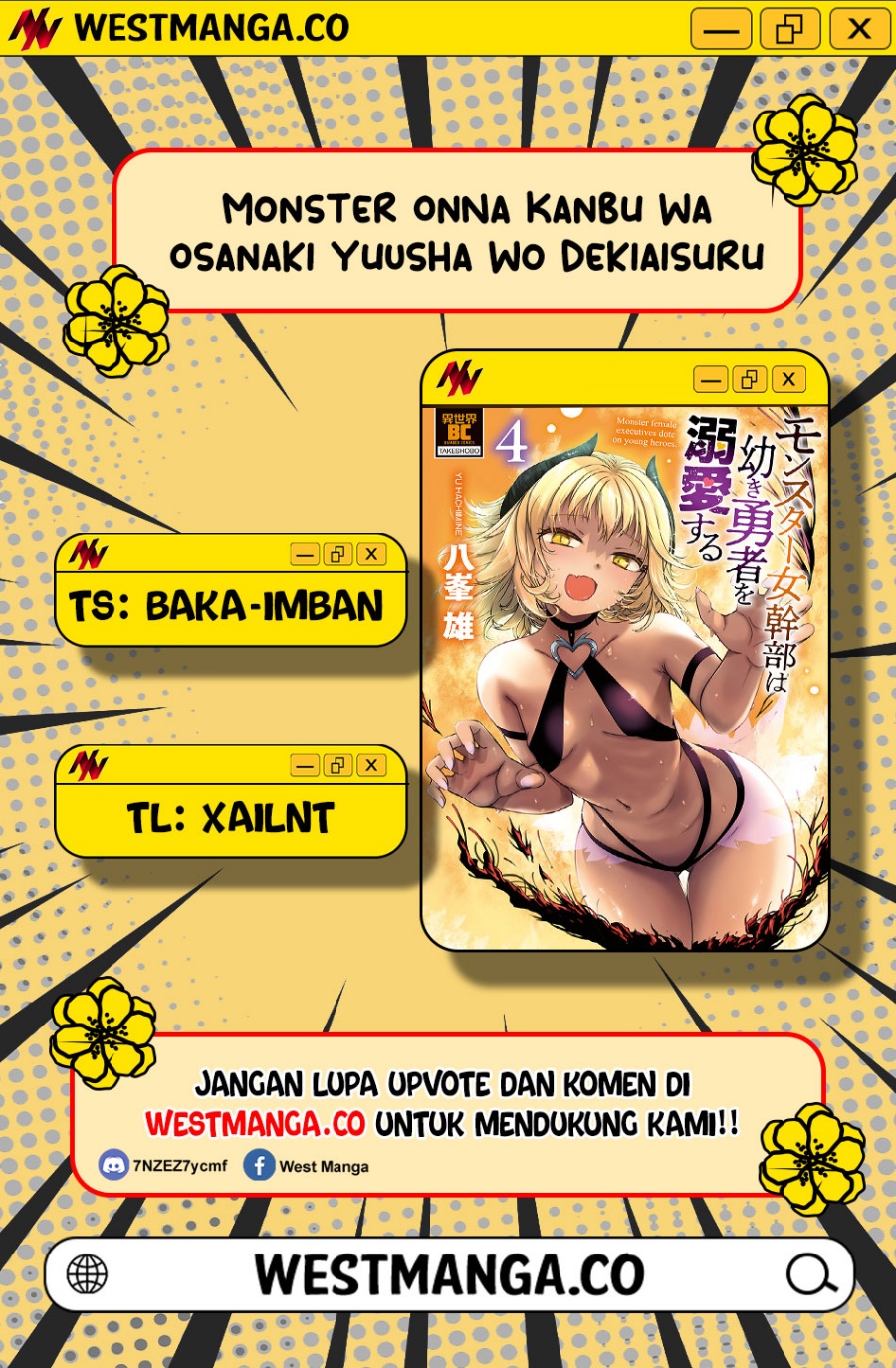 Baca Monster Onna Kanbu wa Osanaki Yuusha wo Dekiaisuru - Chapter 21 halaman 3