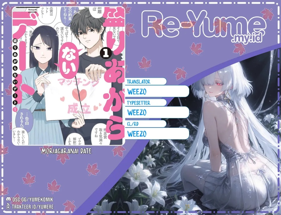 Baca Moriagaranai Date - Chapter 14 halaman 1