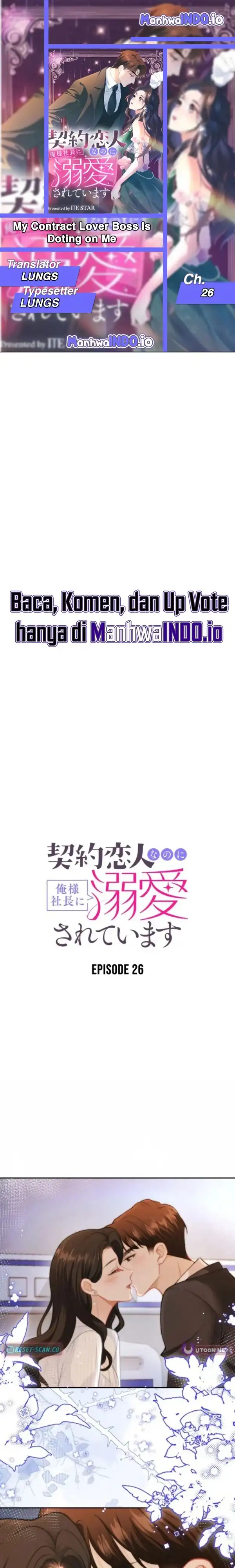 My Contract Lover Boss Is Doting on Me Chapter 26 - Page 1