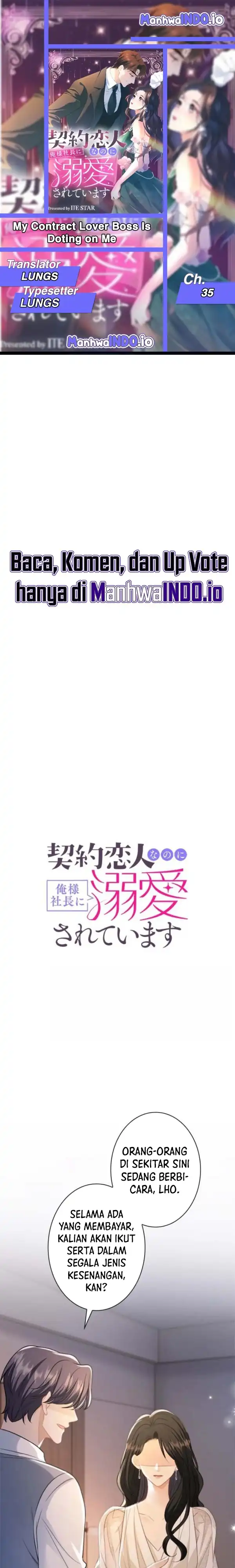 My Contract Lover Boss Is Doting on Me Chapter 35 - Page 1