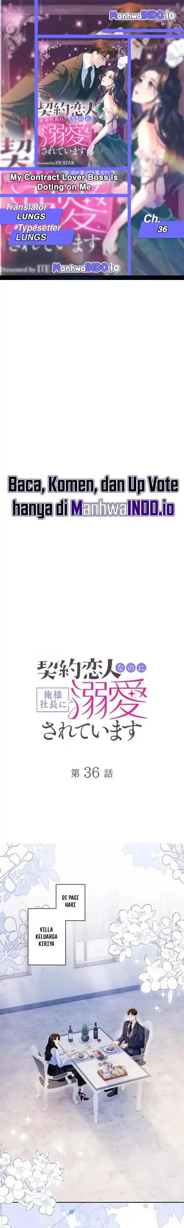 My Contract Lover Boss Is Doting on Me Chapter 36 - Page 1