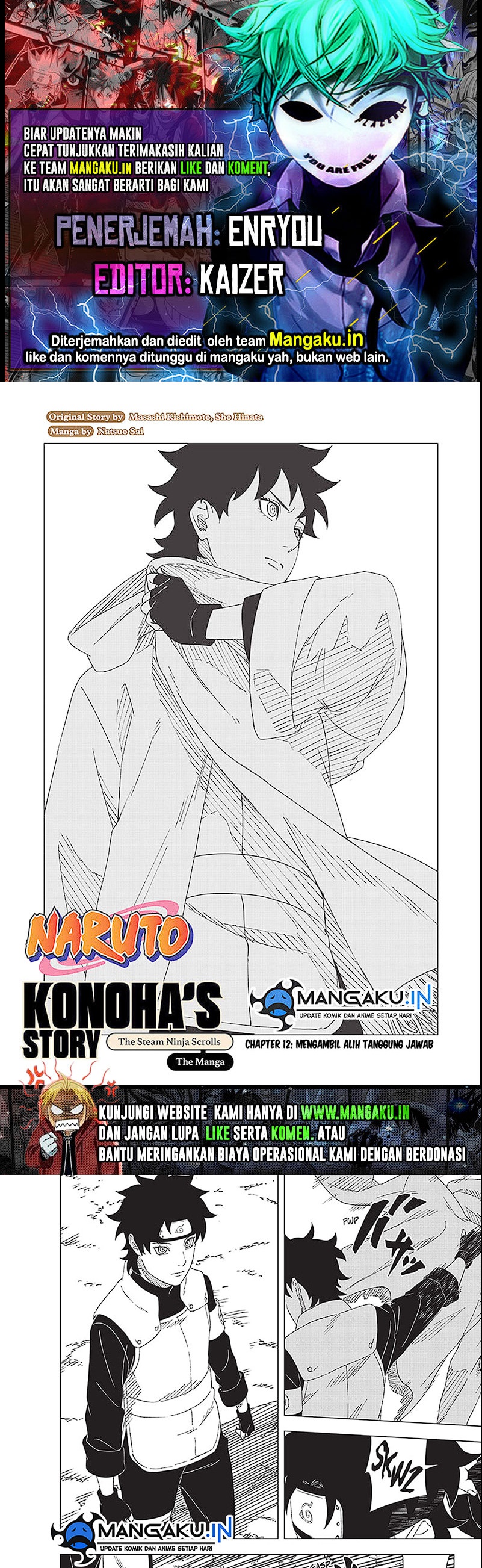 Baca Naruto: Konoha's Story The Steam Ninja Scrolls - Chapter 12 halaman 1
