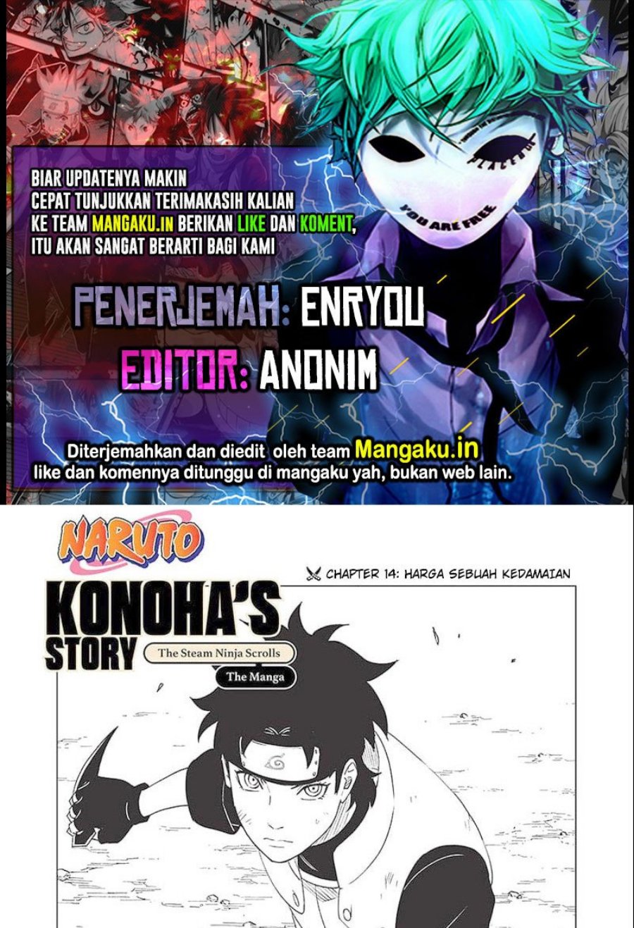 Baca Naruto: Konoha's Story The Steam Ninja Scrolls - Chapter 14 halaman 1