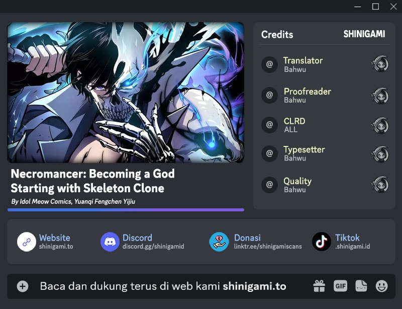 Baca Necromancer: Becoming A God Starting With Skeleton Clone - Chapter 4 halaman 1