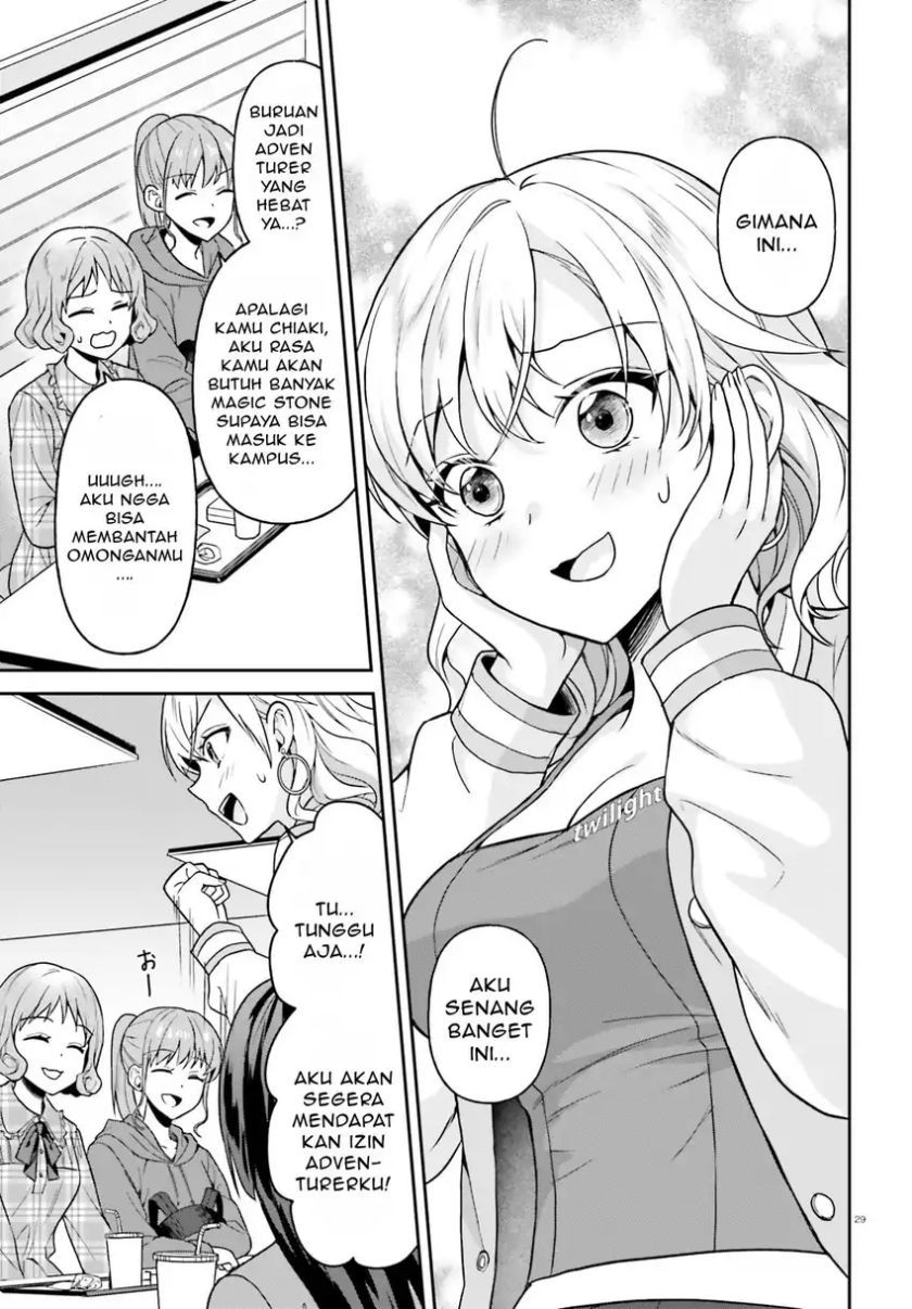 Baca Negatte mo Nai Tsuihou Go kara no Slow Life? Intai Shita Hazu ga Nariyuki de Bishoujo Gal no Shishou ni Nattara Naze ka Mechakucha Natsukareta Chapter 11 Bahasa Indonesia page 62