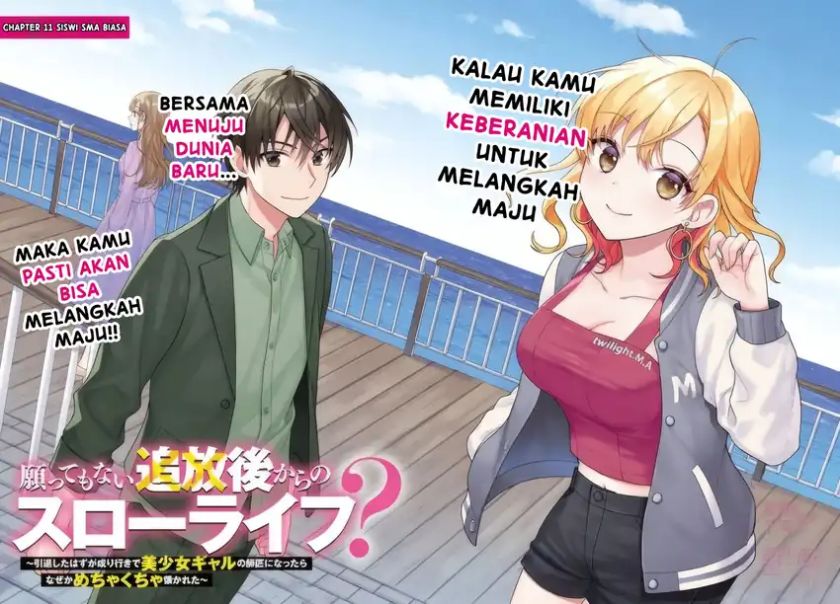 Baca Negatte mo Nai Tsuihou Go kara no Slow Life? Intai Shita Hazu ga Nariyuki de Bishoujo Gal no Shishou ni Nattara Naze ka Mechakucha Natsukareta Chapter 11 Bahasa Indonesia page 10