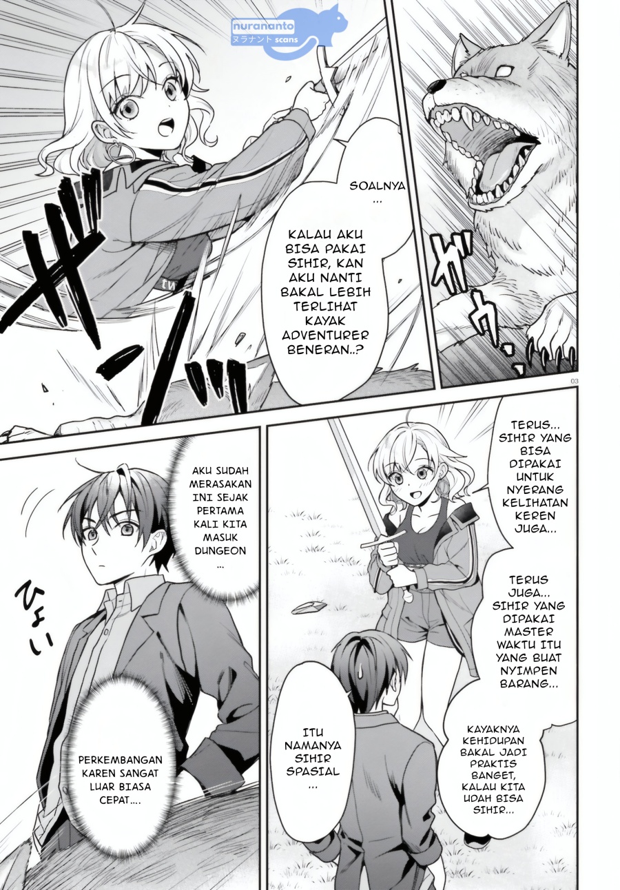 Baca Negatte mo Nai Tsuihou Go kara no Slow Life? Intai Shita Hazu ga Nariyuki de Bishoujo Gal no Shishou ni Nattara Naze ka Mechakucha Natsukareta Chapter 5 Bahasa Indonesia page 12