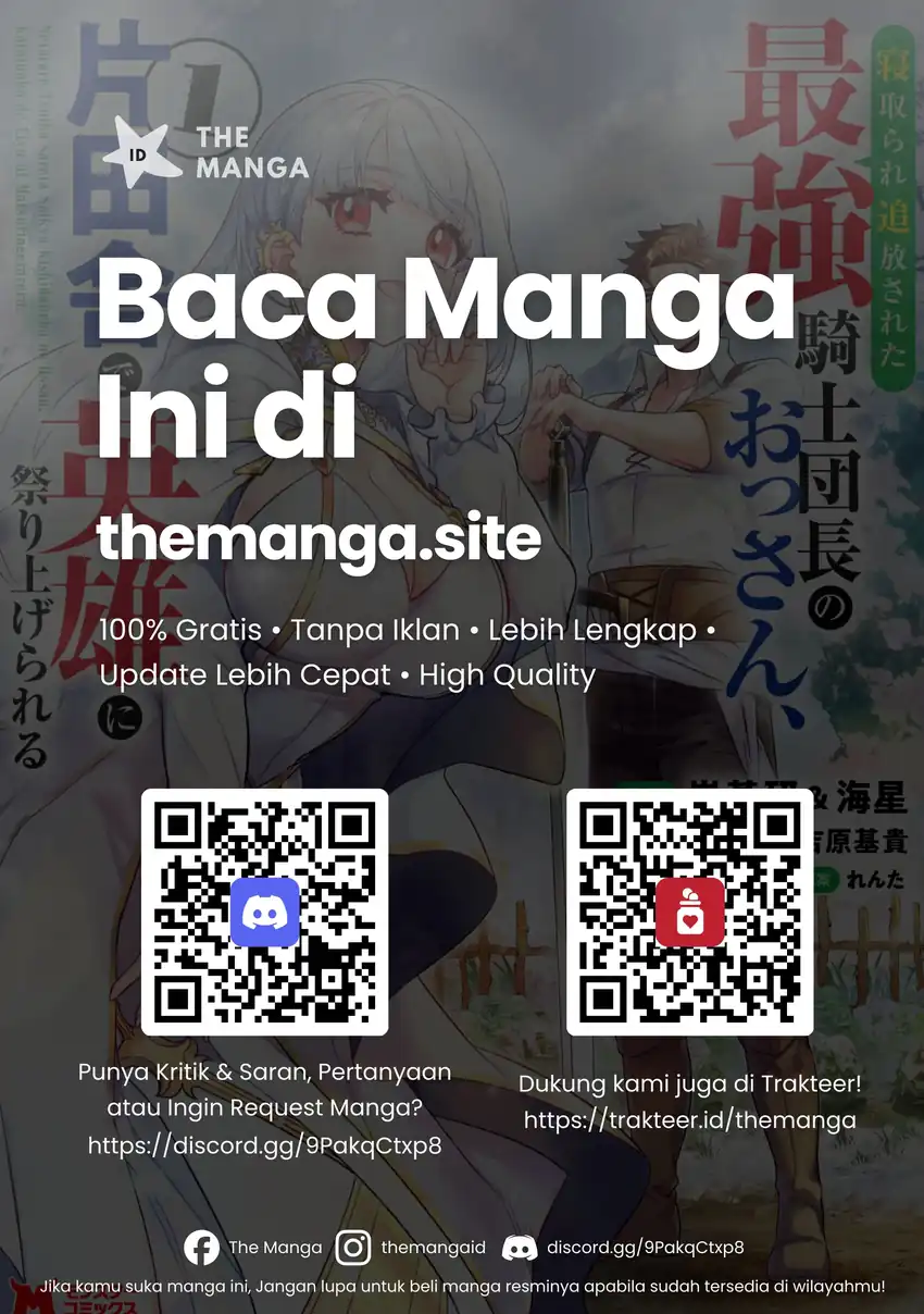 Baca Netorare Tsuihousareta Saikyou Kishi Danchou No Ossan, Katainaka De Eiyuu Ni Matsuriagerareru - Chapter 7.2 halaman 12