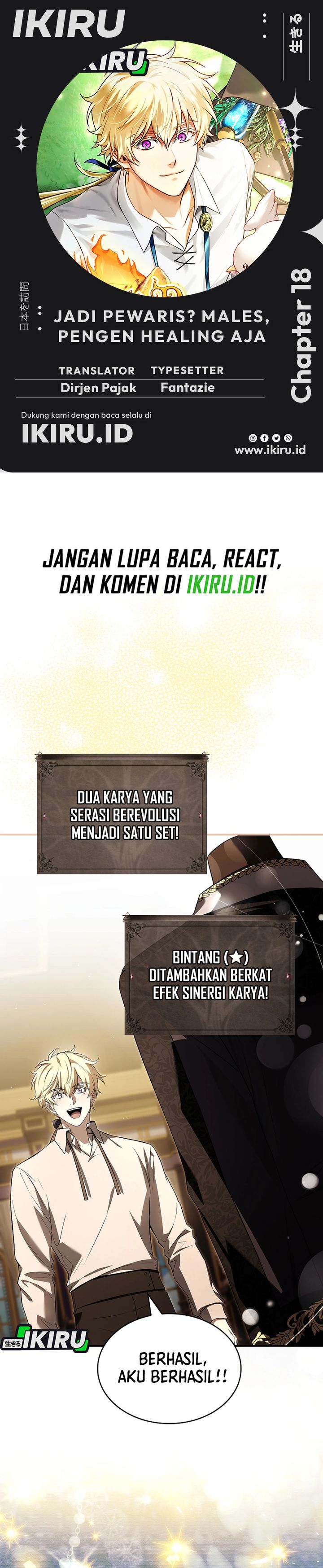 Baca Never Mind the Heir, I'll Focus On Healing - Chapter 18 halaman 1