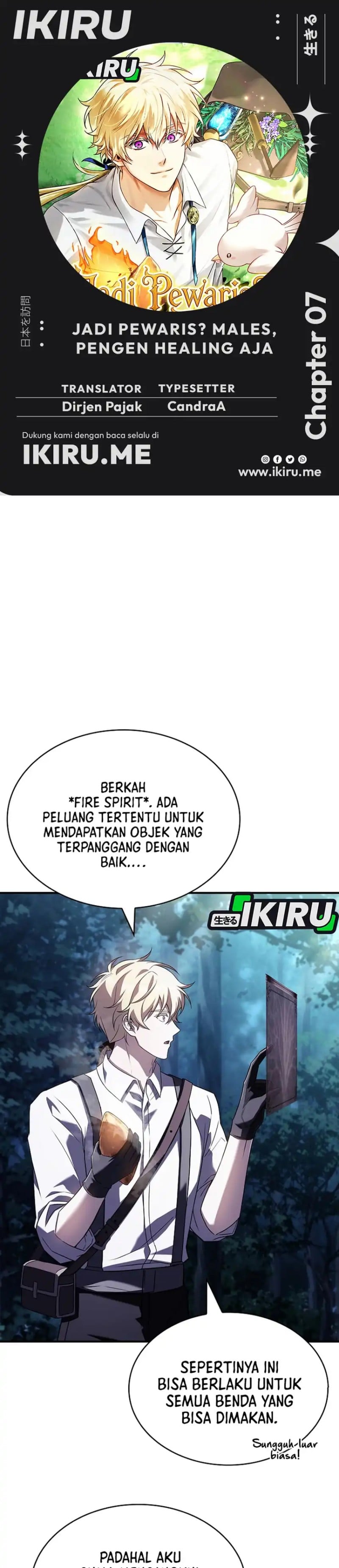 Baca Never Mind the Heir, I'll Focus On Healing - Chapter 7 halaman 1