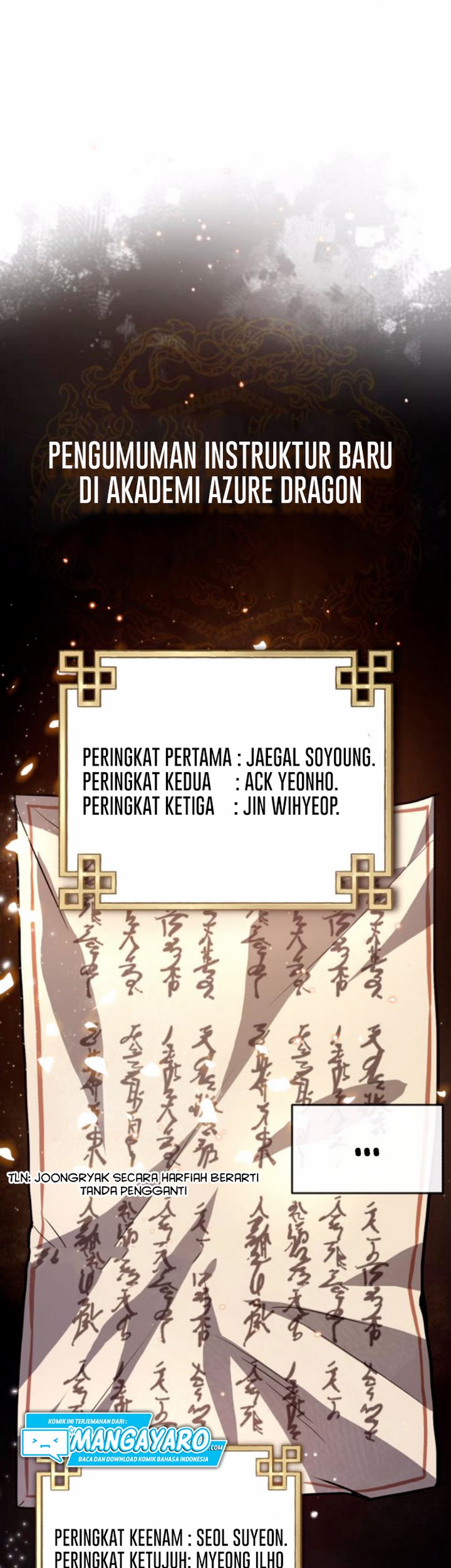 Baca Number One Star Instructor Master Baek (One Hit Teacher, Master Baek) Chapter 29.2 Bahasa Indonesia page 58