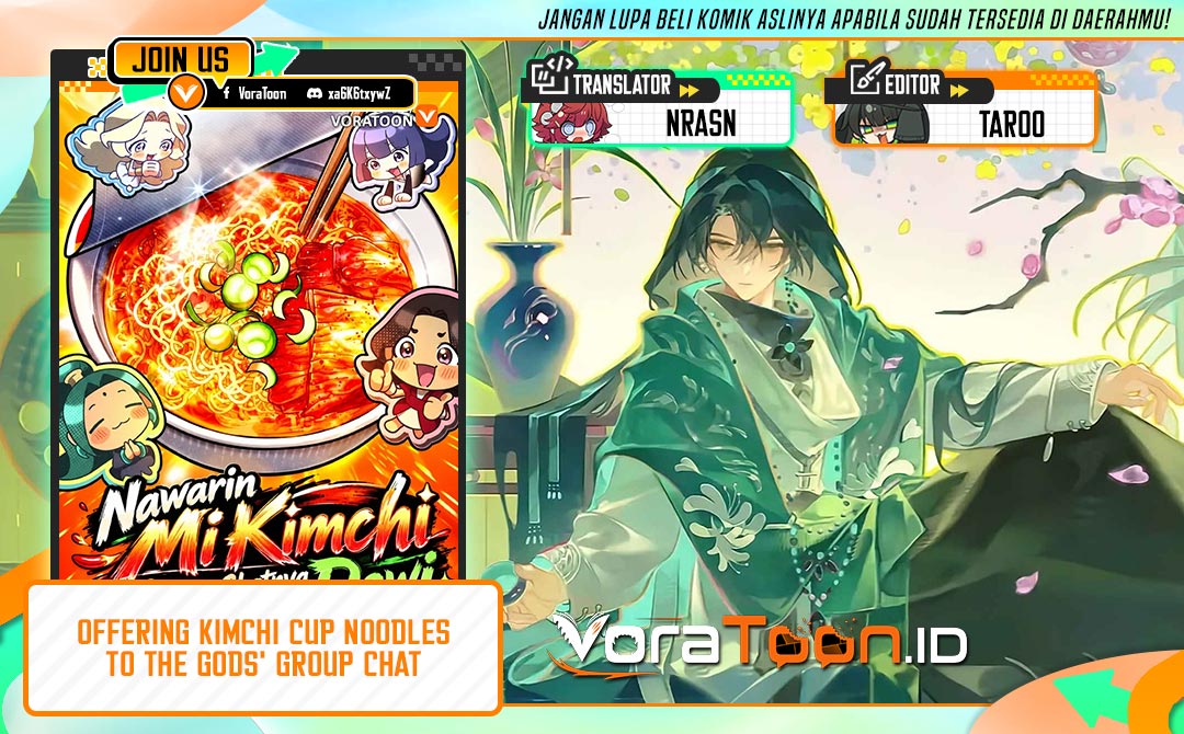 Baca Offering Kimchi Cup Noodles to the Gods’ Group Chat Chapter 1 Bahasa Indonesia page 6