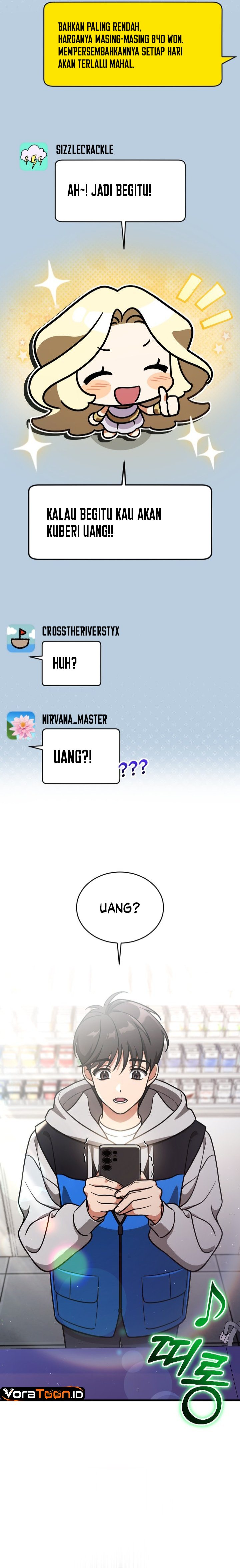 Baca Offering Kimchi Cup Noodles to the Gods’ Group Chat Chapter 1 Bahasa Indonesia page 84