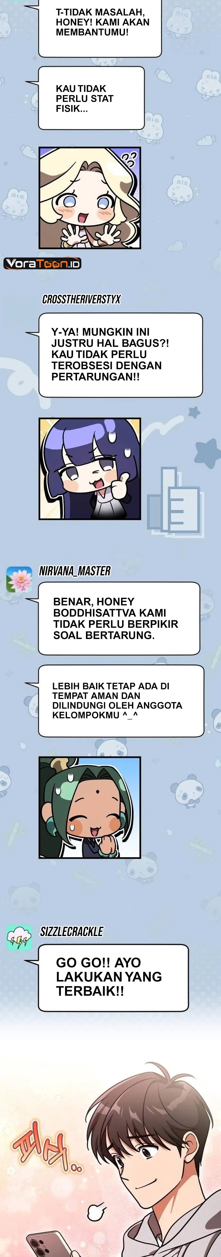 Baca Offering Kimchi Cup Noodles to the Gods’ Group Chat Chapter 3 Bahasa Indonesia page 16