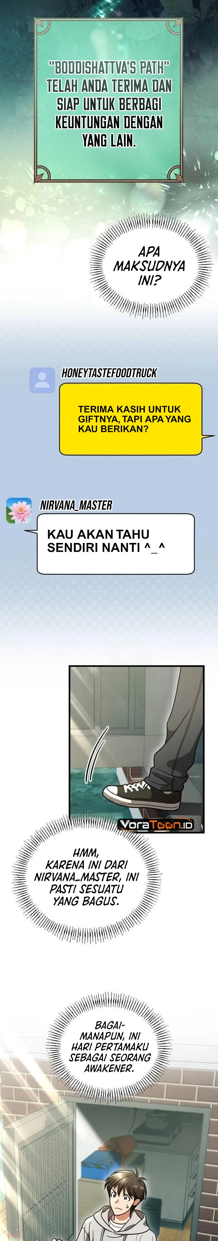 Baca Offering Kimchi Cup Noodles to the Gods’ Group Chat Chapter 3 Bahasa Indonesia page 22