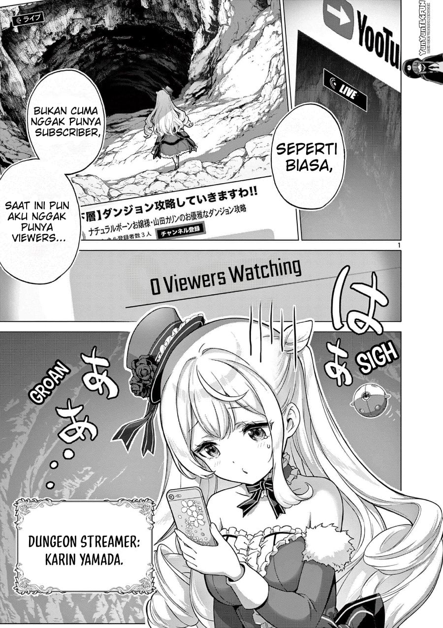 Baca Ojousama-kei Teihen Dungeon Haishinsha, Meiwaku-kei o Bokottara Bazutte Densetsu ni Nattemasu wa!? - Chapter 1 halaman 1