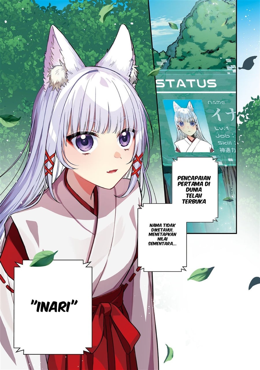 Baca Okitsune-sama ni Onegai! ~Haison ni Nokotteta Kami-sama ga Fantasy-ka Shita Gendaishakai ni Hourikomaretara Saikyou Datta~ - Chapter 1 halaman 1