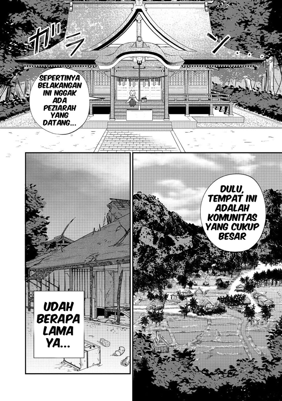 Baca Okitsune-sama ni Onegai! ~Haison ni Nokotteta Kami-sama ga Fantasy-ka Shita Gendaishakai ni Hourikomaretara Saikyou Datta~ - Chapter 1 halaman 6