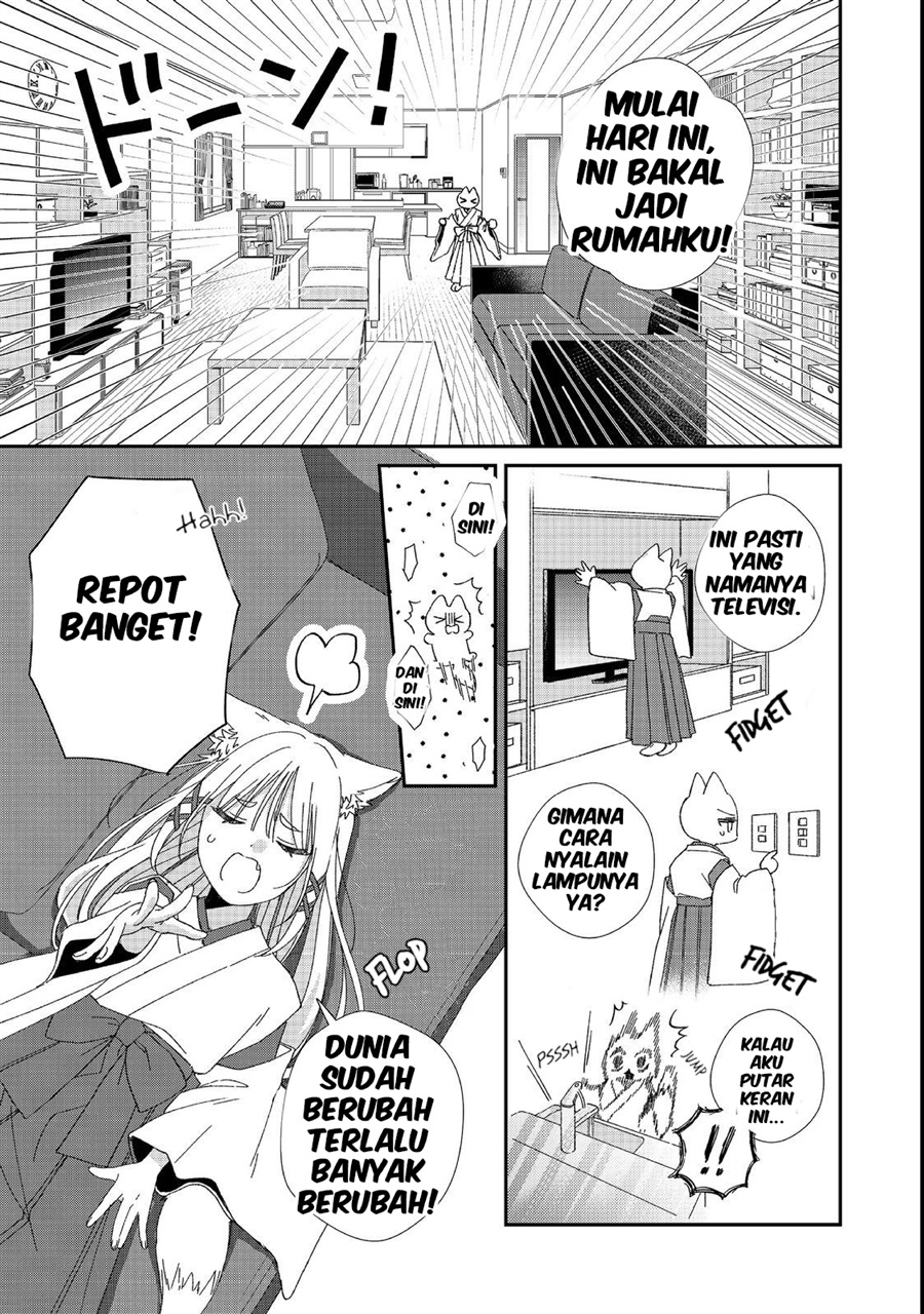 Baca Okitsune-sama ni Onegai! ~Haison ni Nokotteta Kami-sama ga Fantasy-ka Shita Gendaishakai ni Hourikomaretara Saikyou Datta~ - Chapter 3 halaman 30