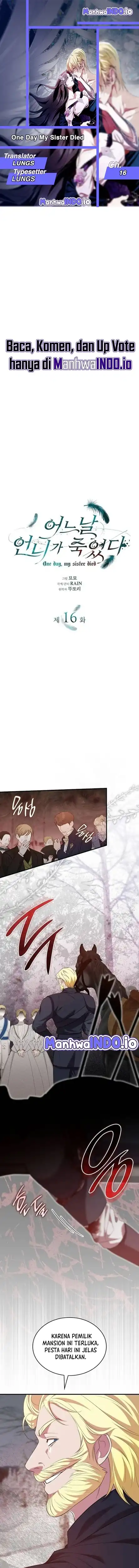 Baca One Day, My Sister Died - Chapter 16 halaman 1
