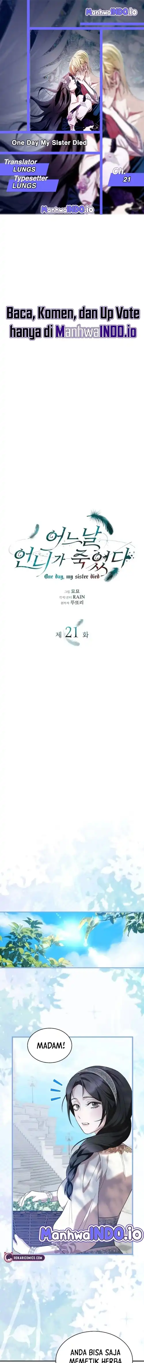 Baca One Day, My Sister Died - Chapter 21 halaman 1