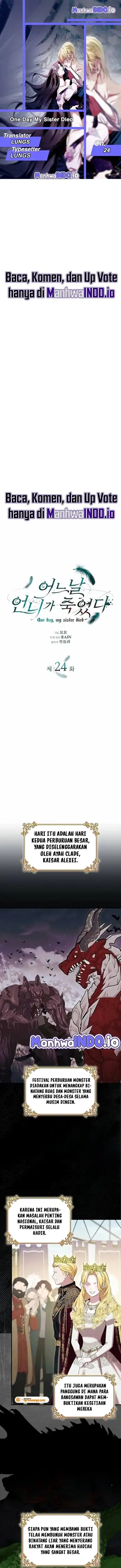 Baca One Day, My Sister Died - Chapter 24 halaman 1
