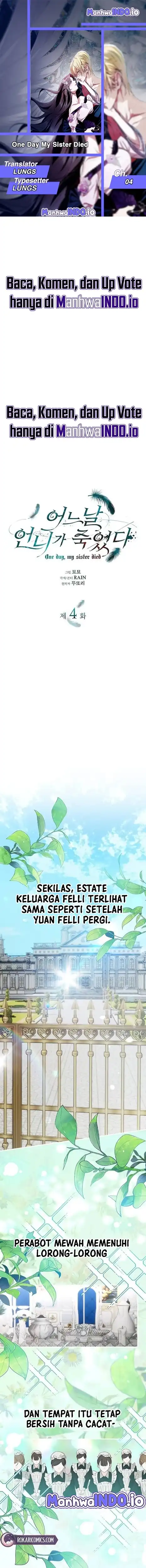 Baca One Day, My Sister Died - Chapter 4 halaman 1