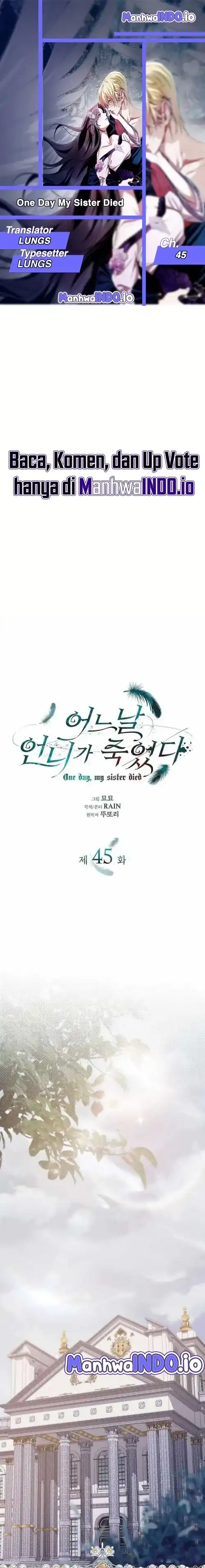 Baca One Day, My Sister Died - Chapter 45 halaman 1
