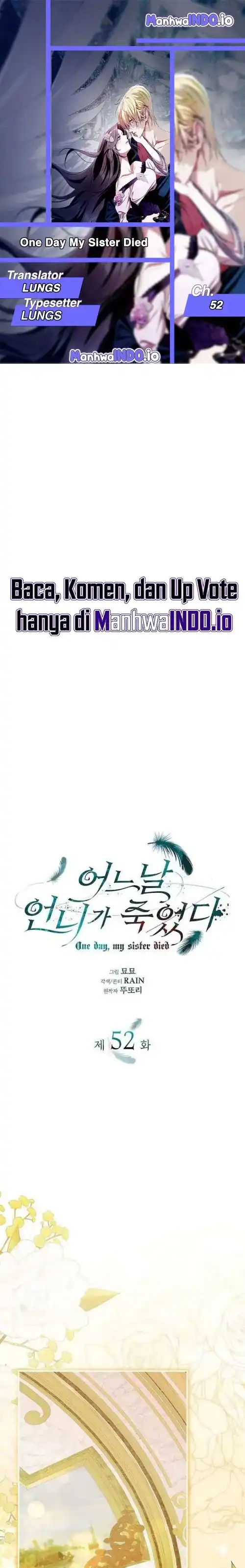 Baca One Day, My Sister Died - Chapter 52 halaman 1