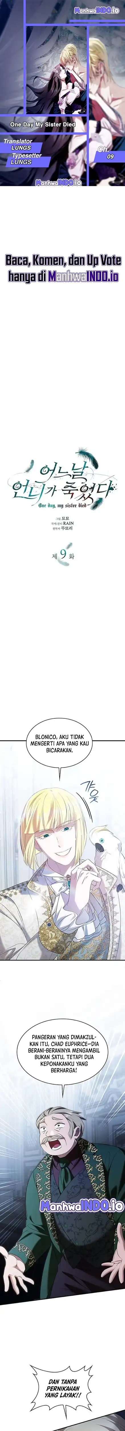 Baca One Day, My Sister Died - Chapter 9 halaman 1