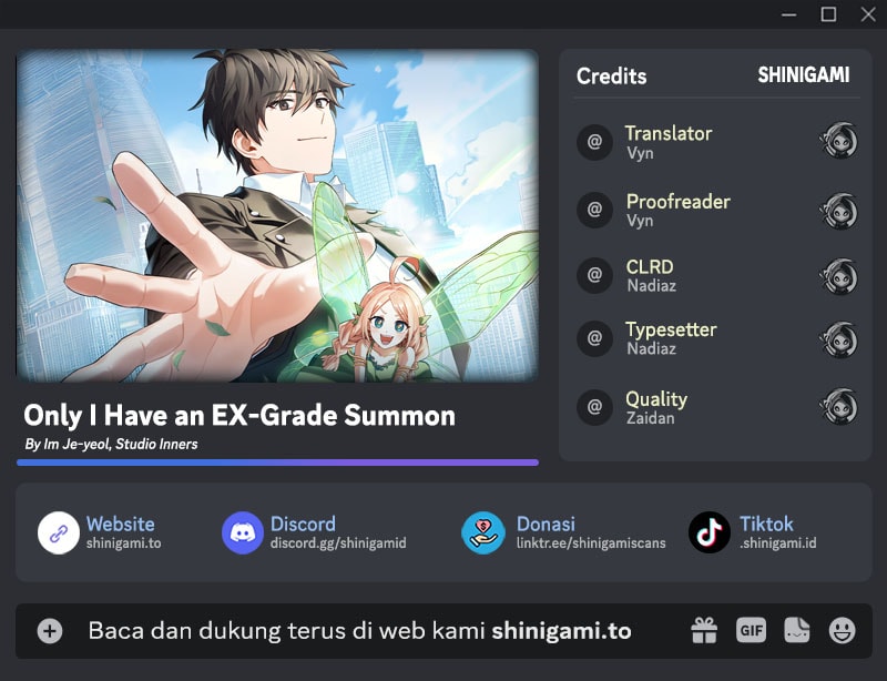 Baca Only I Have An EX-Grade Summon - Chapter 21 halaman 1