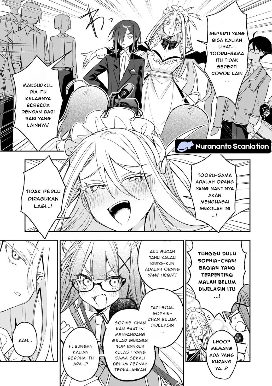 Baca Ore wa Gakuen Zunou Battle no Ensyutsuka!: Jishou Mob ga Kage kara Egaku Saikyou Shujinkou Musou Scenario - Chapter 4.1 halaman 7