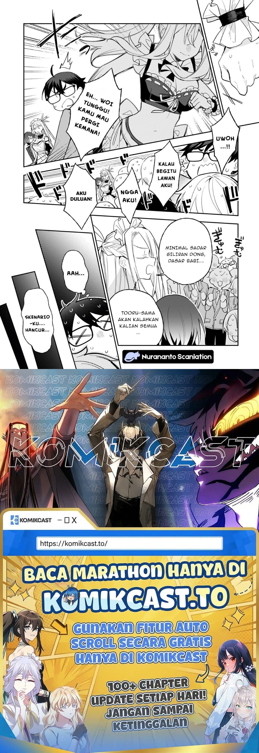 Baca Ore wa Gakuen Zunou Battle no Ensyutsuka!: Jishou Mob ga Kage kara Egaku Saikyou Shujinkou Musou Scenario - Chapter 4.2 halaman 13